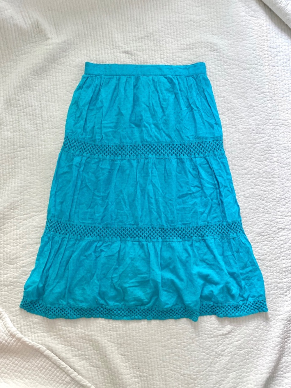 teal blue St. John’s Bay maxi skirt